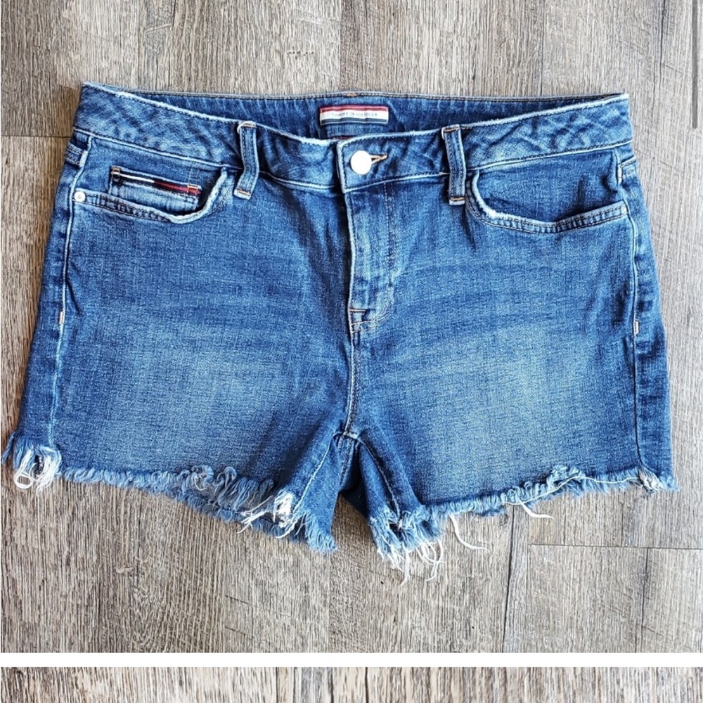 TOMMY HILFIGER Denim Frayed Shorts